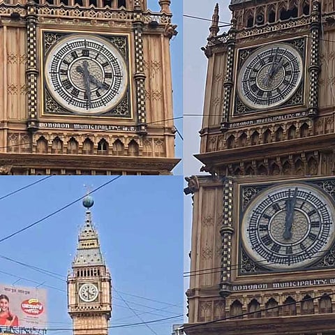 चार घड़ियां, चार अलग-अलग समय : बनगांव का क्लॉक टावर बना लोगों की परेशानी का कारण