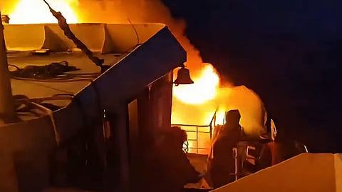 Five people die in ferry fire in the Philippines