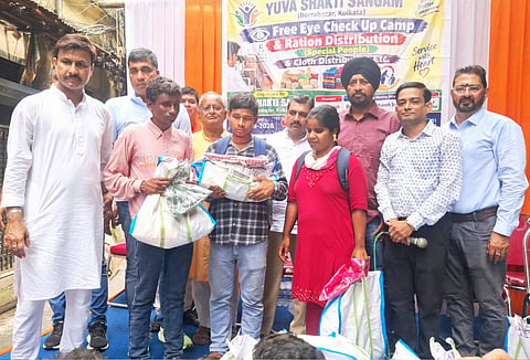 बड़ाबाजार में आयोजित कार्यक्रम में ओसी बड़ाबाजार पपिंदर सिंह रंधावा , सार्जेेंट राजर्षि मंडल एवं अन्‍य