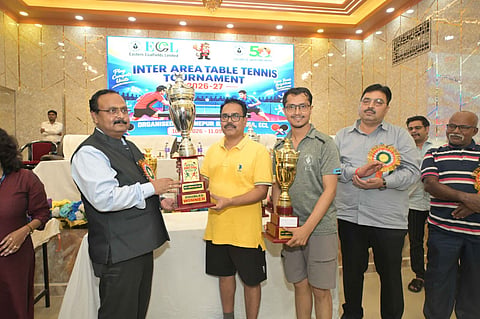 इंटर एरिया टेबल टेनिस टूर्नामेंट के विजेता बने प्रोशायन व रूपाली