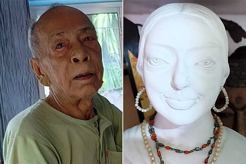 पत्नी की मुस्कान को अमर करने के लिए 88 वर्षीय पति ने बनाया उसका चेहरा