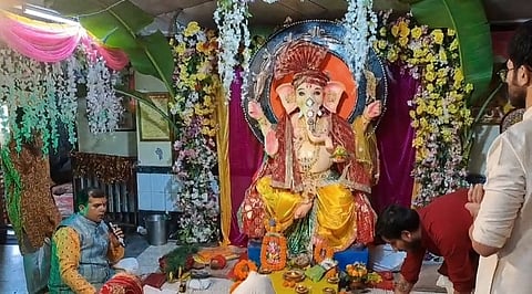 कर्सियांग में गणेश चतुर्थी पर पूजा का आयोजन