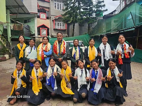 CISCE नेशनल गर्ल्स वॉलीबॉल टूर्नामेंट से लौटीं टीमों का स्वागत