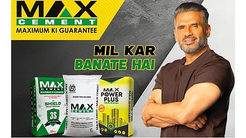 Max Cement Unveils New Campaign Featuring Suniel Shetty