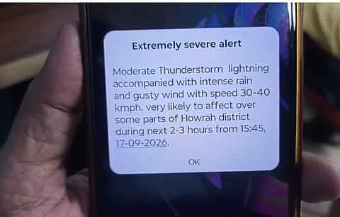 Emergency Weather Alert Siren in Howrah: Extremely Severe Warning Issued