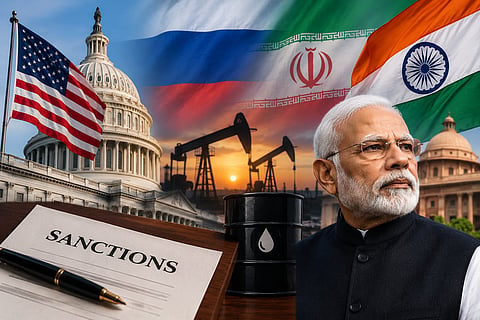 रूस और ईरान पर अमेरिकी प्रतिबंधों के बीच भारत की ऊर्जा सुरक्षा पर बढ़ी नजर।