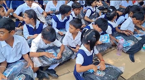 Children with School bag 