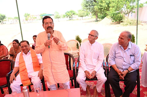 सोती चैरिटेबल ट्रस्ट द्वारा  सत्यभामा सोती कन्या उच्च-माध्यमिक विद्यालय भवन का शिलान्यास