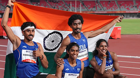 भारत को चार गुणा 400 मीटर मिश्रित रिले में रजत