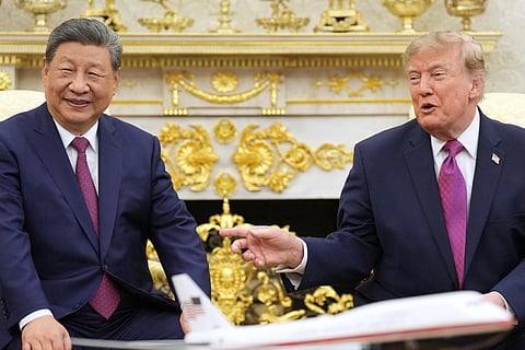 Trump and Xi reviewed bilateral relations and pledged to enhance cooperation