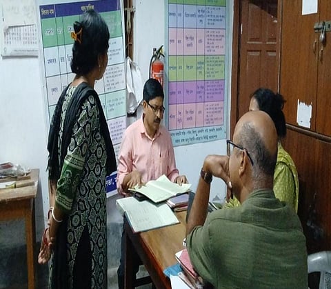 जिला शिक्षा विभाग ने स्कूल का किया औचक निरीक्षण
