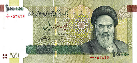 The value of a dollar reached a record 2.3 million rials