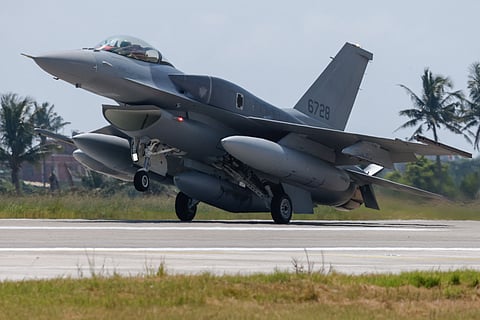 First two F-16V fighter jets arrive in Taiwan