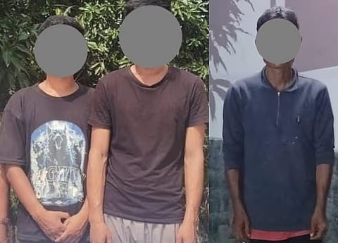 
रंगदारी और महिला पुलिसकर्मी पर हमले के आरोप में तीन गिरफ्तार