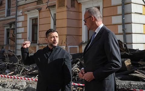 German Chancellor Merz arrived in Kyiv amidst Russian attacks