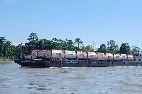 First Dibrugarh-Bangladesh Cargo Vessel Flagged Off