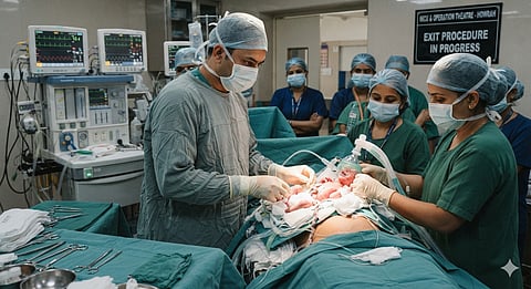 Exit Procedure Saves Newborn Hydrops Fetalis Howrah Hospital