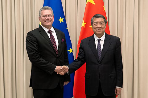 Talks on addressing the trade imbalance between China and the European Union