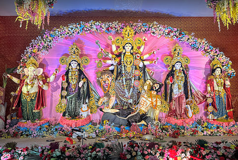 अंडमान में दुर्गा पूजा पंडाल की संग्रहित तस्वीर।
