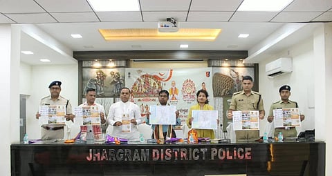 झाड़ग्राम जिला पुलिस द्वारा जारी किया जा रहा पूजा गाईड मैप