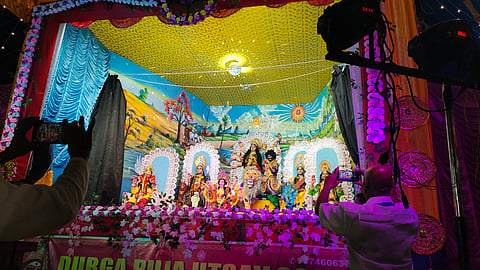 जीवंत दुर्गा झांकी 
