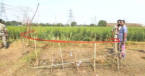 घटनास्थल जहां से शव बरामद हुआ