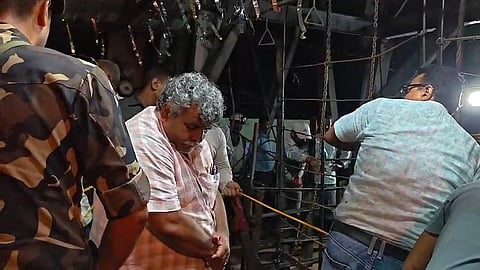 मौके पर पहुंचे विधायक जितेंद्र तिवारी 