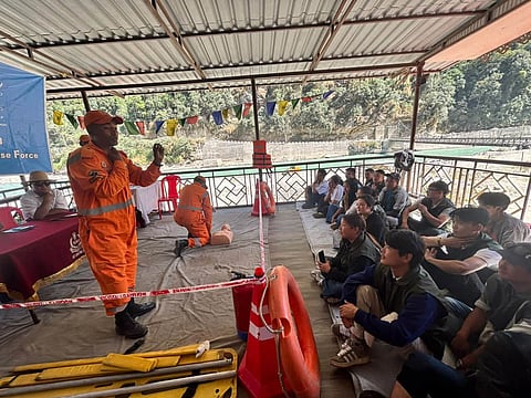 निचले जोंगू के फिदांग में एनडीआरएफ ने आपदा प्रबंधन अभ्यास किया