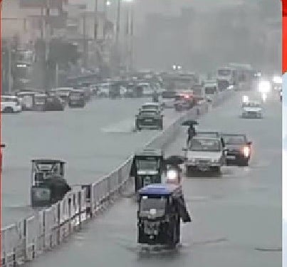 अर्णव के असर से जिले भर में भारी बारिश
