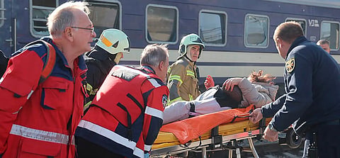 Russian drone attack on a railway station in Ukraine; 13 dead