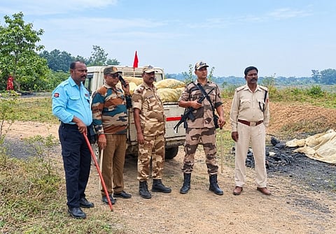 न्यू केंदा ओसीपी में सुरक्षा टीम का बड़ा प्रहार, 3.910 टन चोरी का कोयला बरामद