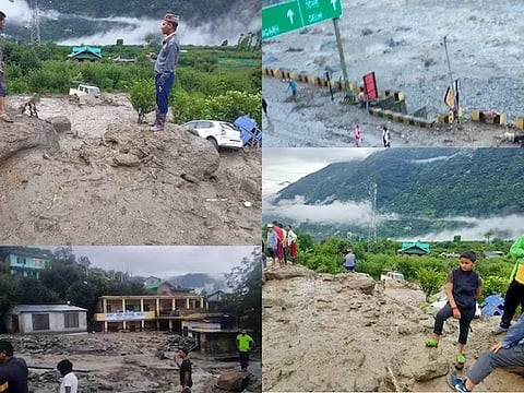 हिमाचल में बादल फटने से एक साथ बह गईं 9 गाड़ियां