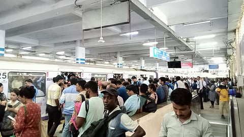 दमदम मेट्रो स्टेशन का नजारा