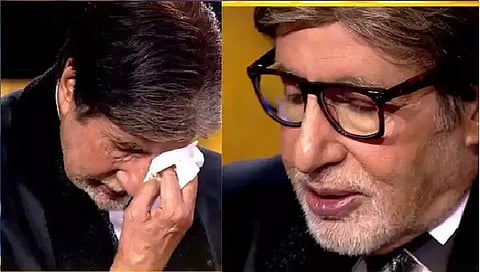 केबीसी के सेट पर भावुक हुए अमिताभ बच्चन, नहीं रोक पाए अपने आंसू