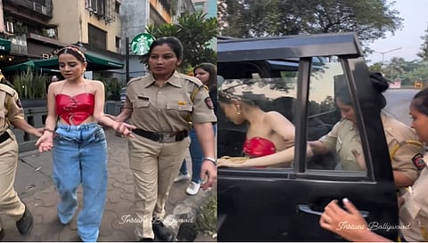 एक्ट्रेस उर्फी जावेद को पुलिस ने पकड़ा! देखते रहे लोग, देखें वीडियो