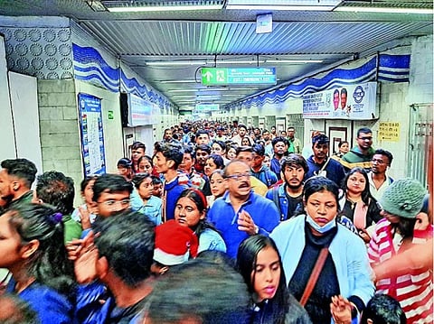 Kolkata Metro : क्रिसमस पर इतने लोगों ने मेट्रो से किया सफर