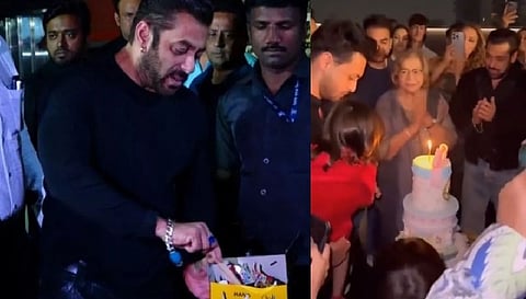 58 साल के हुए बॉलीवुड स्टार सलमान खान, भांजी संग काटा केक