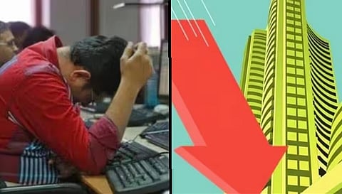 निवेशकों के सतर्क रुख के बीच सेंसेक्स 375 अंक लुढ़का