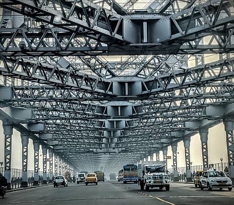 Howrah Bridge at Kolkata in India