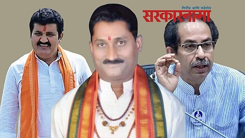 Sanjay Rathod, Mahant Sunil Maharaj and Uddhav Thackeray.