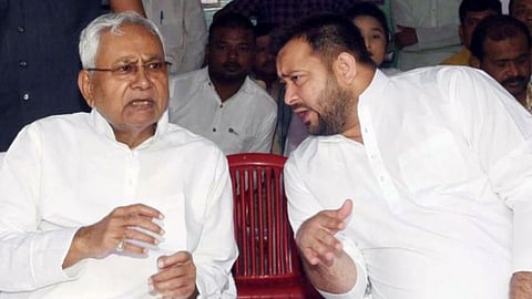 Nitish Kumar and Tejashwi Yadav 