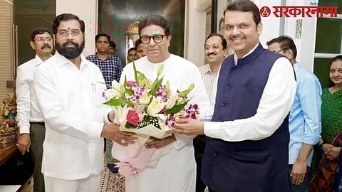 Eknath Shinde Raj Thackeray Devendra Fadnavis