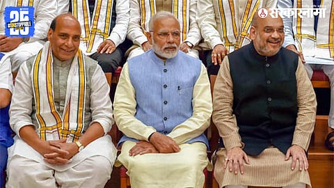 Rajnath Singh, Narendra Modi, Amit Shah