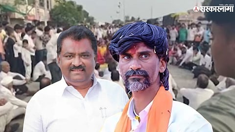 Manoj Jarange and Suresh Dhas lead Maratha protests in Beed over the assault on Shivraj Divate.