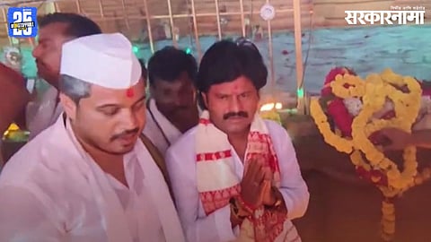 BJP MLA Gopichand Padalkar declines felicitation from NCP's Rohit Pawar during a public event, stirring political buzz.