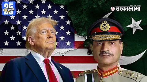 Donald Trump in a strategic meeting with Pakistan Army Chief Asim Munir, reportedly to influence Pakistan’s stance on Iran.

