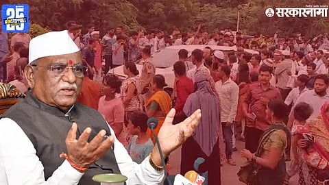 Haribhau Bagde Convoy Stopped At Chhatrapati Sambhajinagar