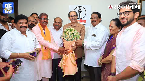 MLA Anant Nar, providing a boost to Uddhav Thackeray-led Shiv Sena