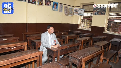 Chief Justice of India Bhushan Gavai at Shirolkar High School in Mumbai, where he studied in Marathi medium from class 3 to 7.

