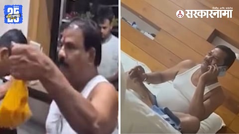 Shiv Sena faces twin controversies—MLA Sanjay Gaikwad assaults a canteen worker while Sanjay Shirsat's cash bag video raises ethical questions.